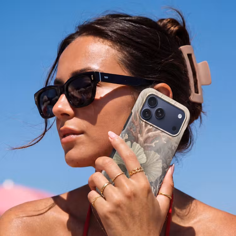 Telefoonhoesje Toughcase - Plant - Bladeren - Zee - Illustratie - Groen — 6