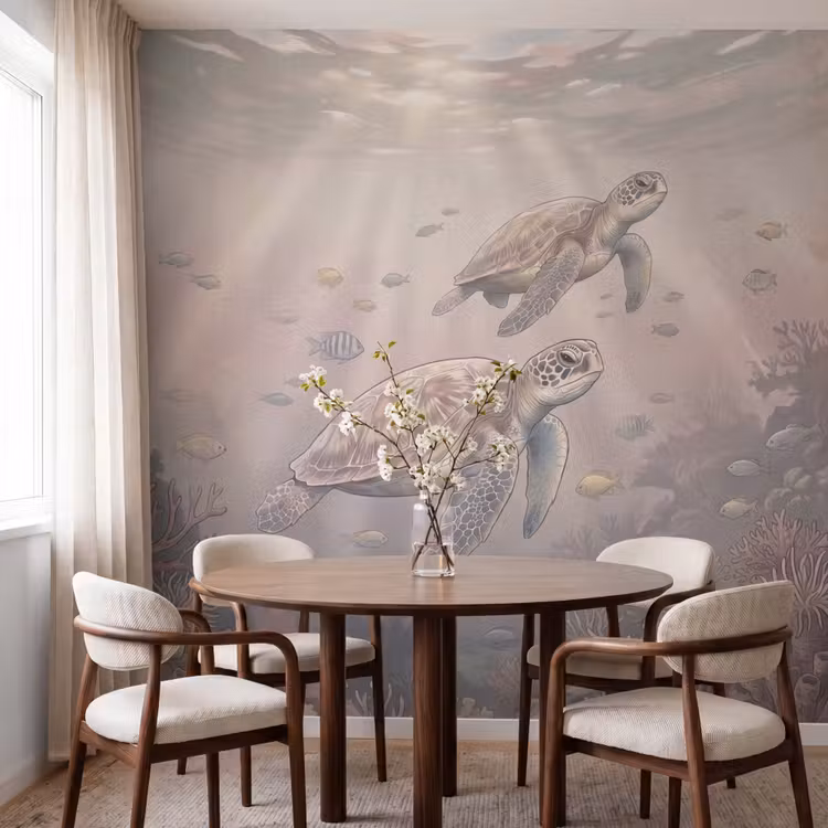 Behang - Dier - Onderwater - Oceaan - Illustratie - Zeeleven — 4