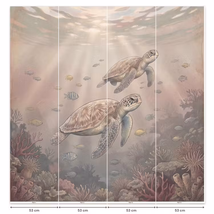 Behang - Dier - Onderwater - Oceaan - Illustratie - Zeeleven — 6