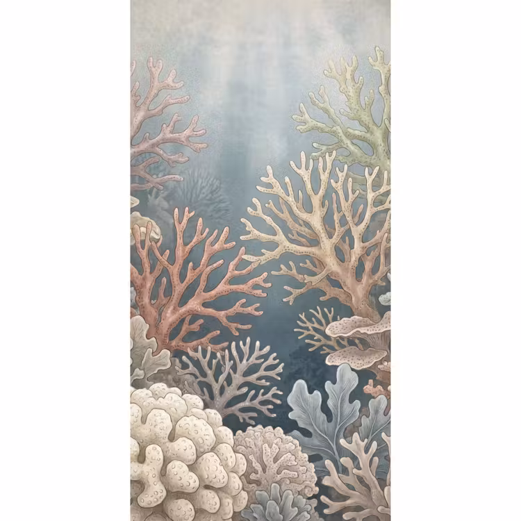 Behang - Koraal - Zeeleven - Onderwater - Illustratie - Natuur — 2