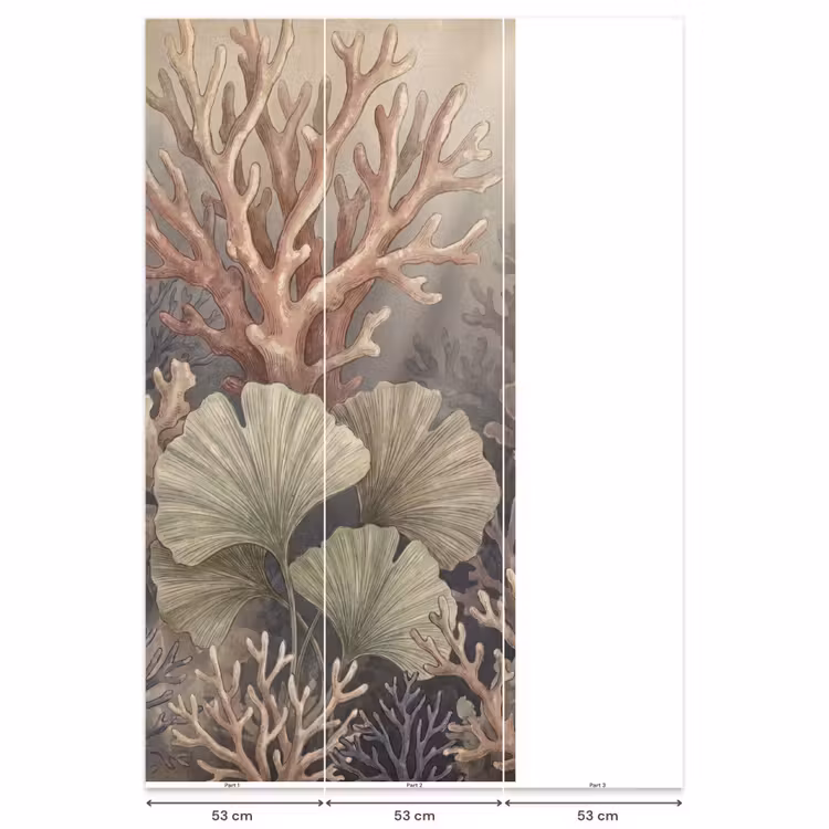 Behang - Plant - Bladeren - Zee - Illustratie - Groen — 6