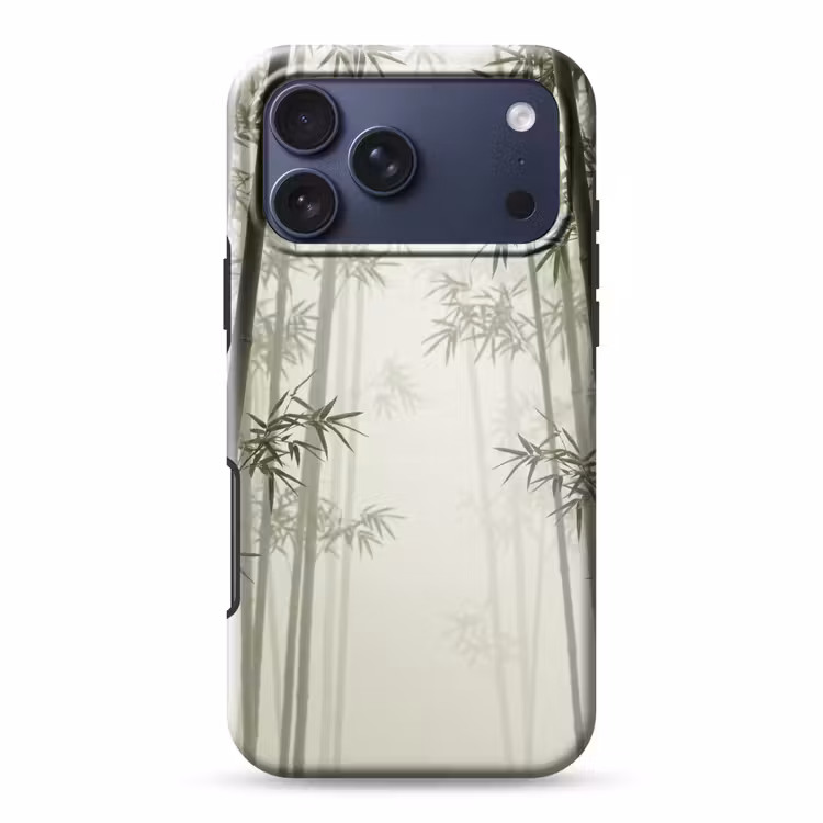 Telefoonhoesje Toughcase - Bamboe - Bos - Mist - Natuur — 1
