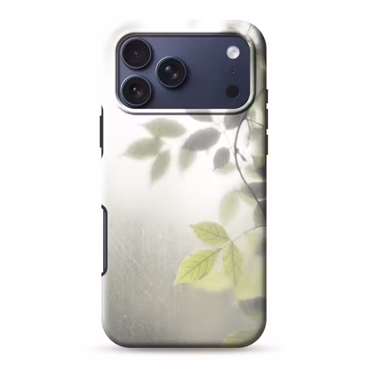 Telefoonhoesje Toughcase - Blad - Schaduw - Natuur - Abstract - Groen — 1