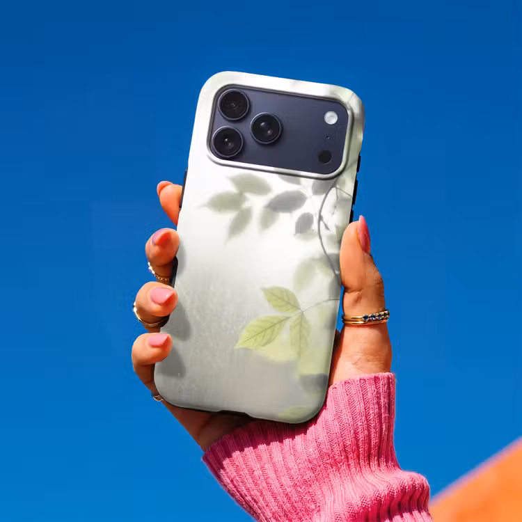 Telefoonhoesje Toughcase - Blad - Schaduw - Natuur - Abstract - Groen — 2
