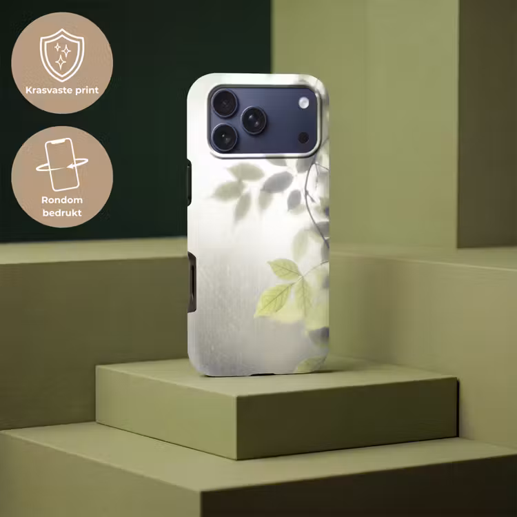 Telefoonhoesje Toughcase - Blad - Schaduw - Natuur - Abstract - Groen — 7