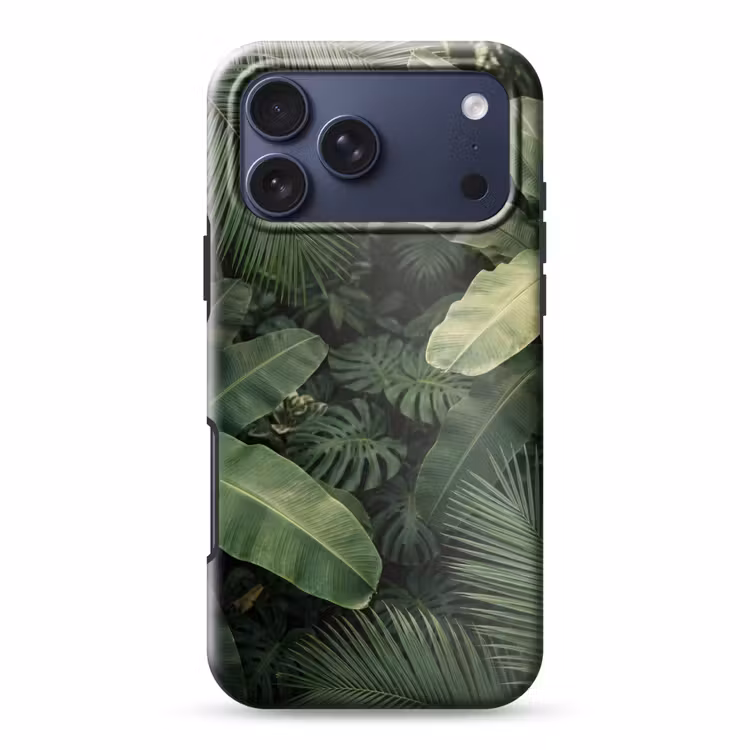 Telefoonhoesje Toughcase - Bladeren - Groen - Tropisch - Natuur — 1