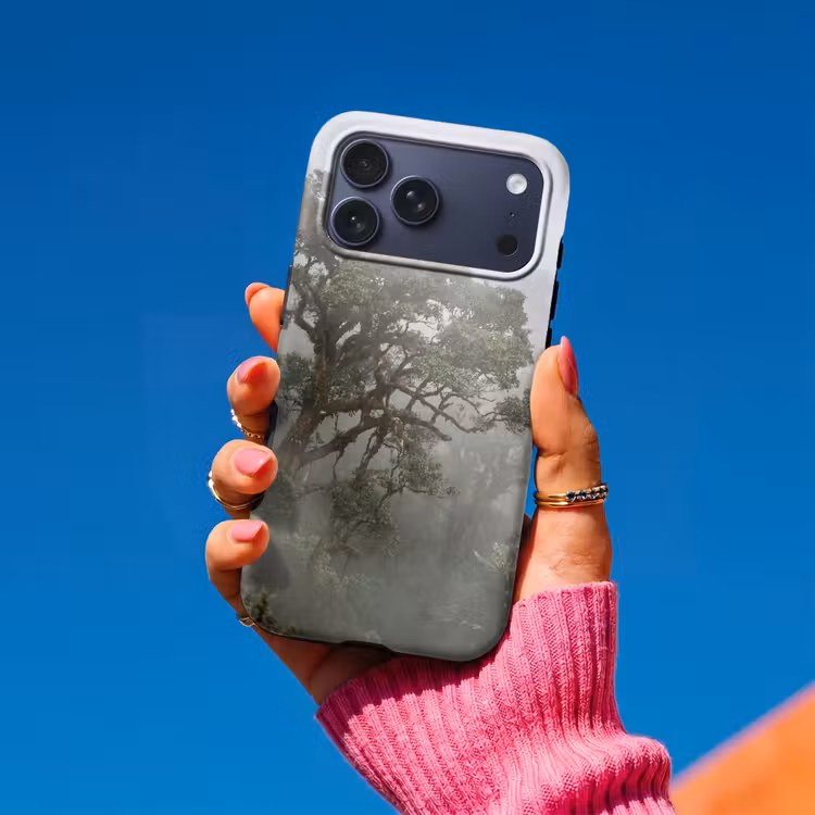 Telefoonhoesje Toughcase - Boom - Mistig - Bos - Groen - Natuur — 2