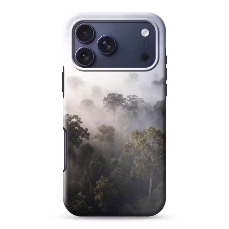 Telefoonhoesje Toughcase - Bos - Mist - Natuur - Groen — 1