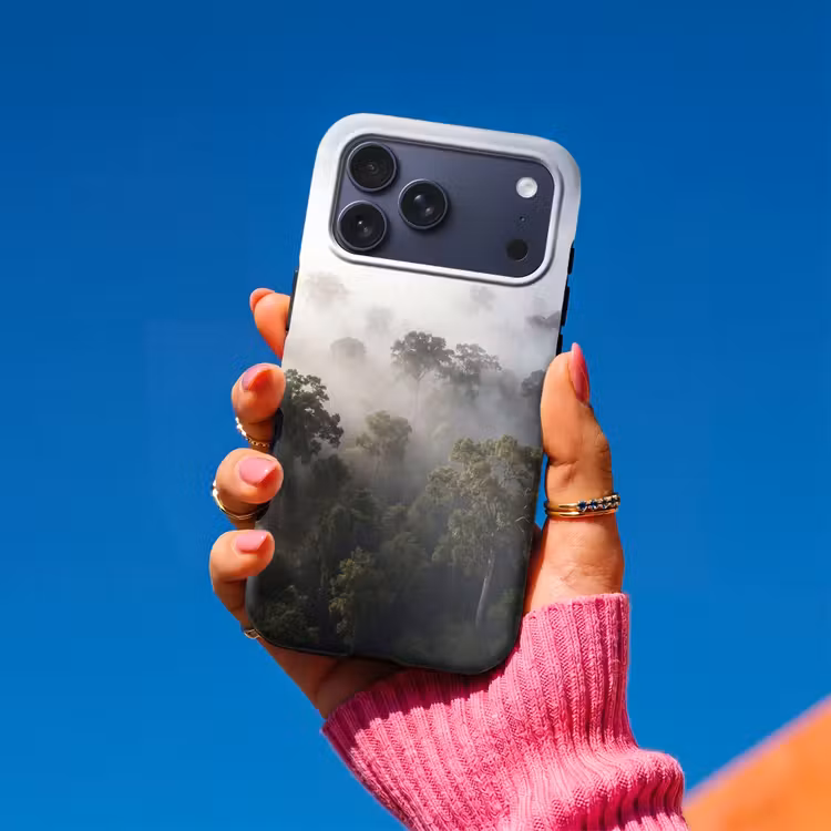 Telefoonhoesje Toughcase - Bos - Mist - Natuur - Groen — 2