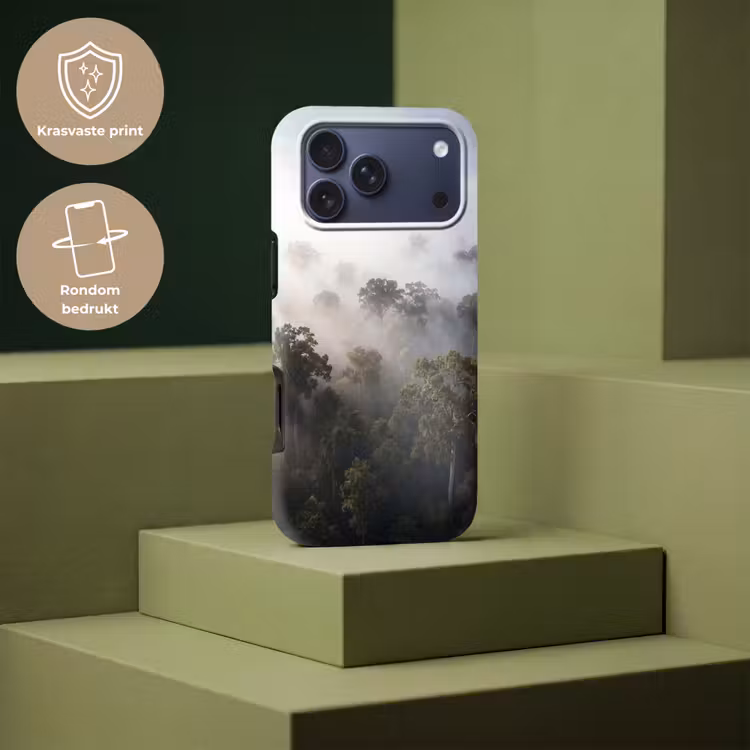 Telefoonhoesje Toughcase - Bos - Mist - Natuur - Groen — 7