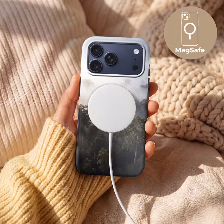 Telefoonhoesje Toughcase - Bos - Mist - Natuur - Groen — 8