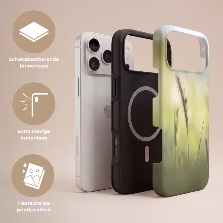 Telefoonhoesje Toughcase - Graan - Aar - Natuur - Groen - Detail — 3
