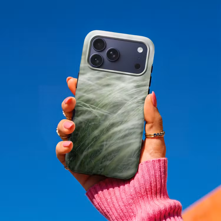 Telefoonhoesje Toughcase - Gras - Wazig - Natuur - Groen - Zacht — 2