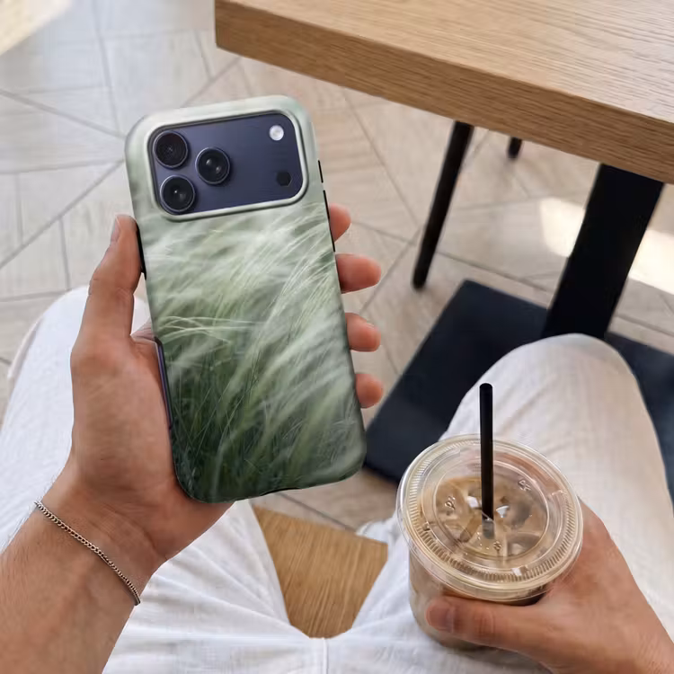 Telefoonhoesje Toughcase - Gras - Wazig - Natuur - Groen - Zacht — 4