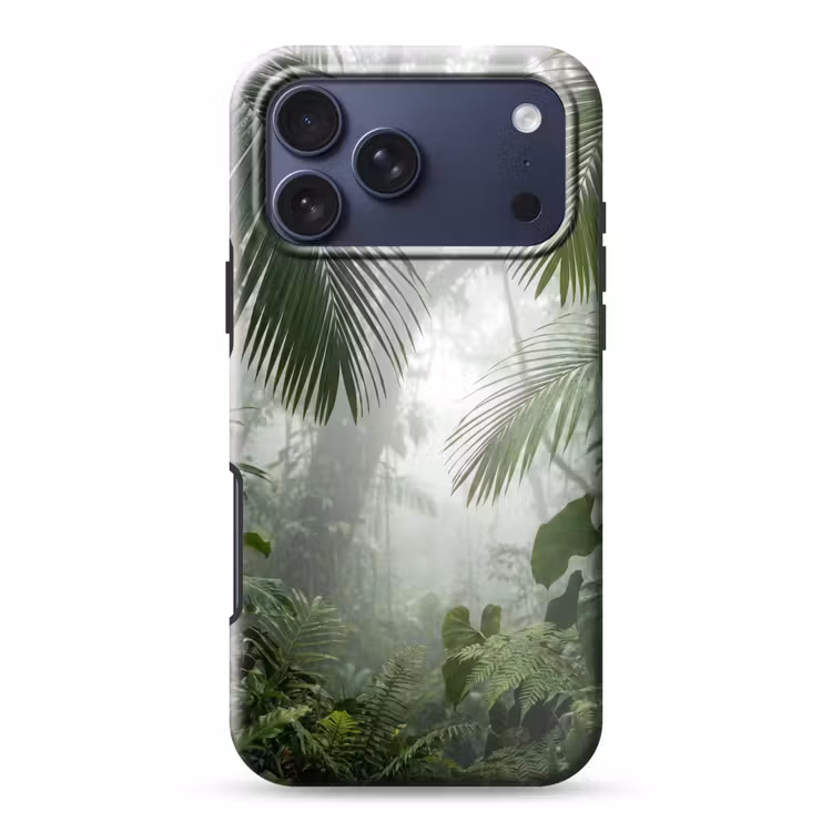 Telefoonhoesje Toughcase - Natuur - Jungle - Mist - Tropisch - Groen — 1