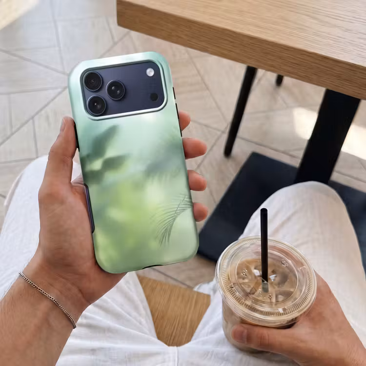 Telefoonhoesje Toughcase - Natuur - Vervaagd - Groen - Abstract - Modern — 4