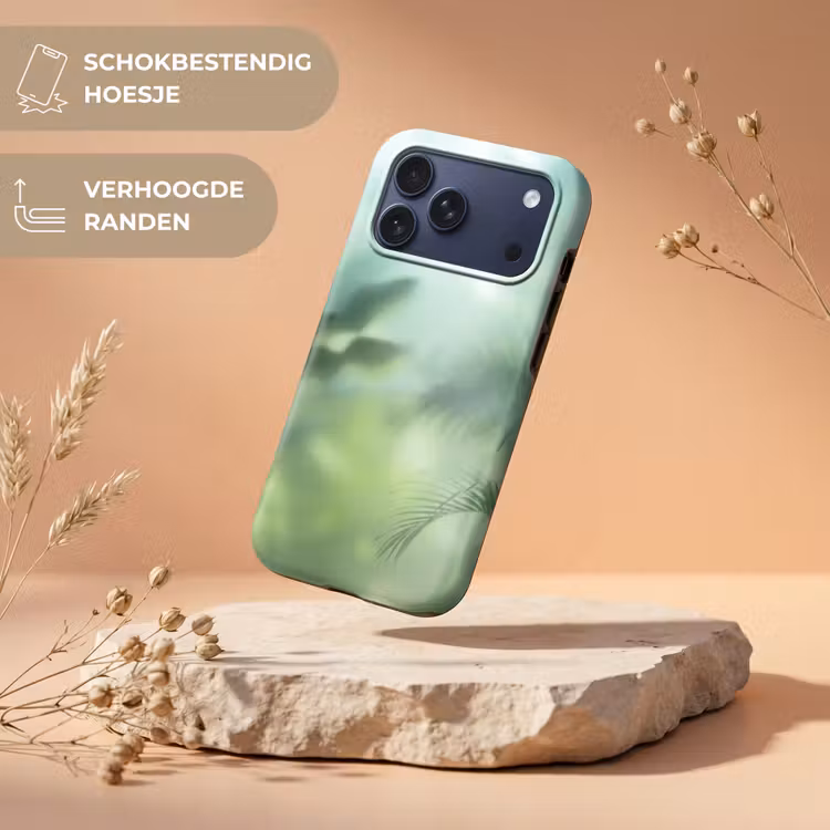 Telefoonhoesje Toughcase - Natuur - Vervaagd - Groen - Abstract - Modern — 5