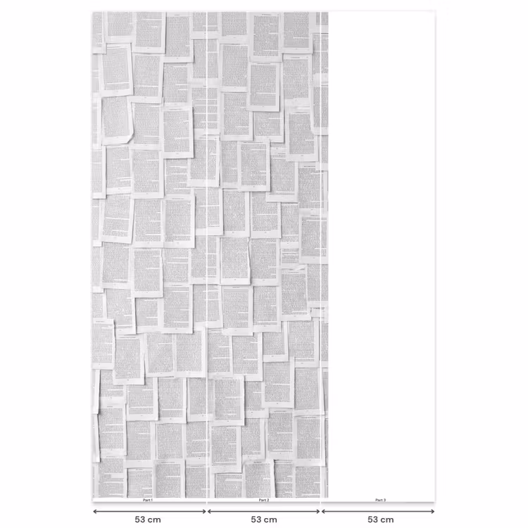 Behang - Papier - Overlappend - Textuur - Modern - Wit — 6