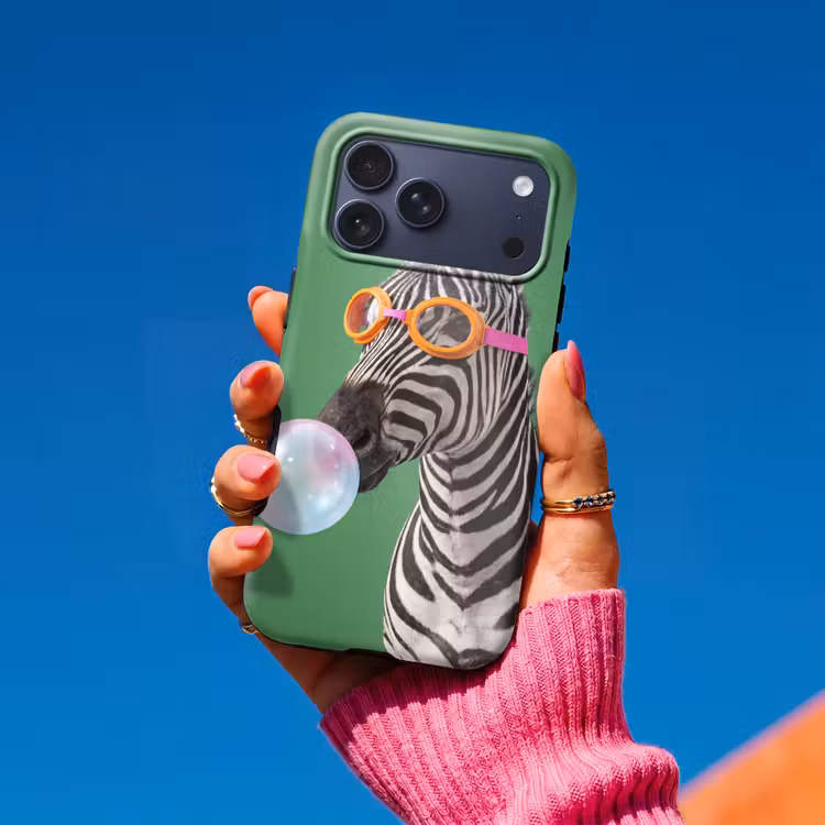 Telefoonhoesje Toughcase - Dier - Bril - Bel - Modern - Groen — 2