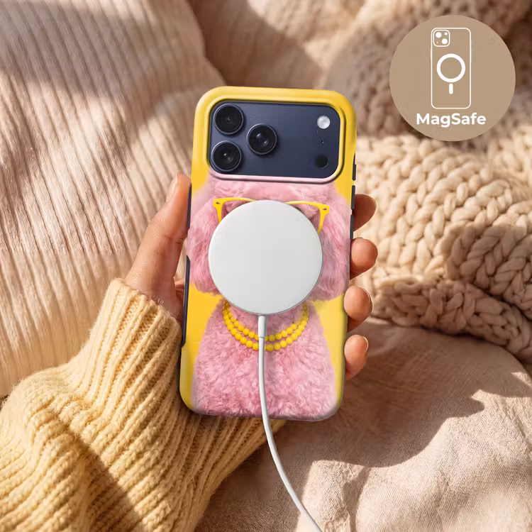 Telefoonhoesje Toughcase - Hond - Kauwgum - Dieren - Modern - Roze — 8