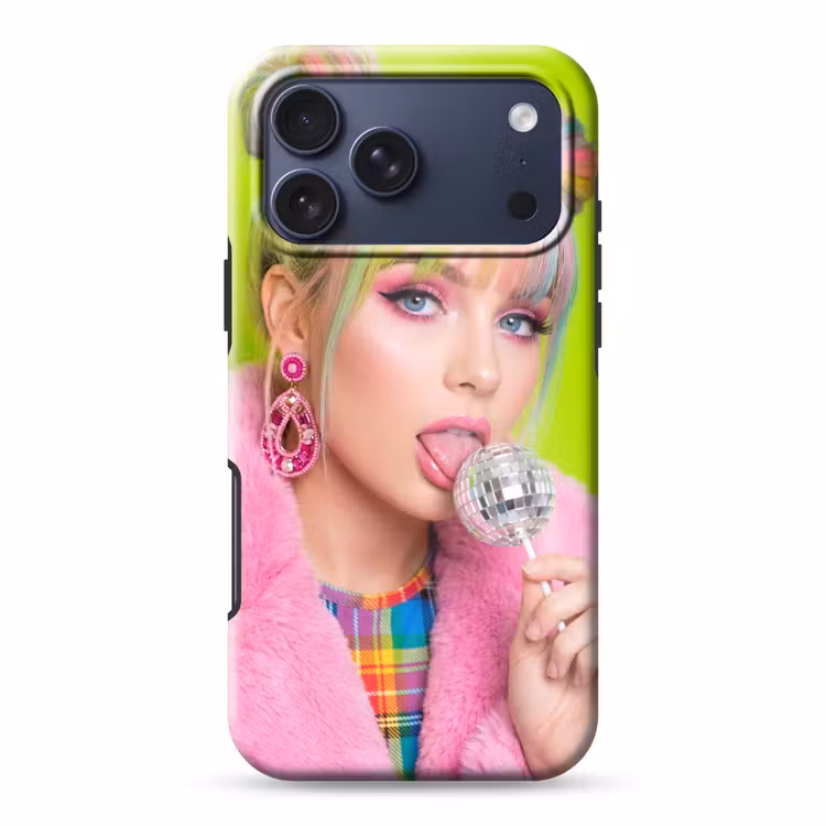 Telefoonhoesje Toughcase - Vrouw - Kleurrijk haar - Pop art - Modern - Levendig — 1