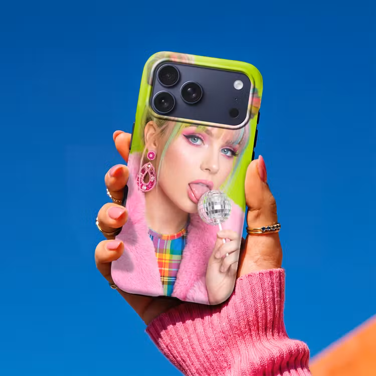 Telefoonhoesje Toughcase - Vrouw - Kleurrijk haar - Pop art - Modern - Levendig — 2