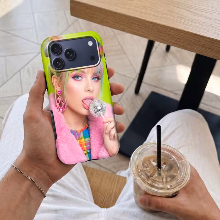 Telefoonhoesje Toughcase - Vrouw - Kleurrijk haar - Pop art - Modern - Levendig — 4