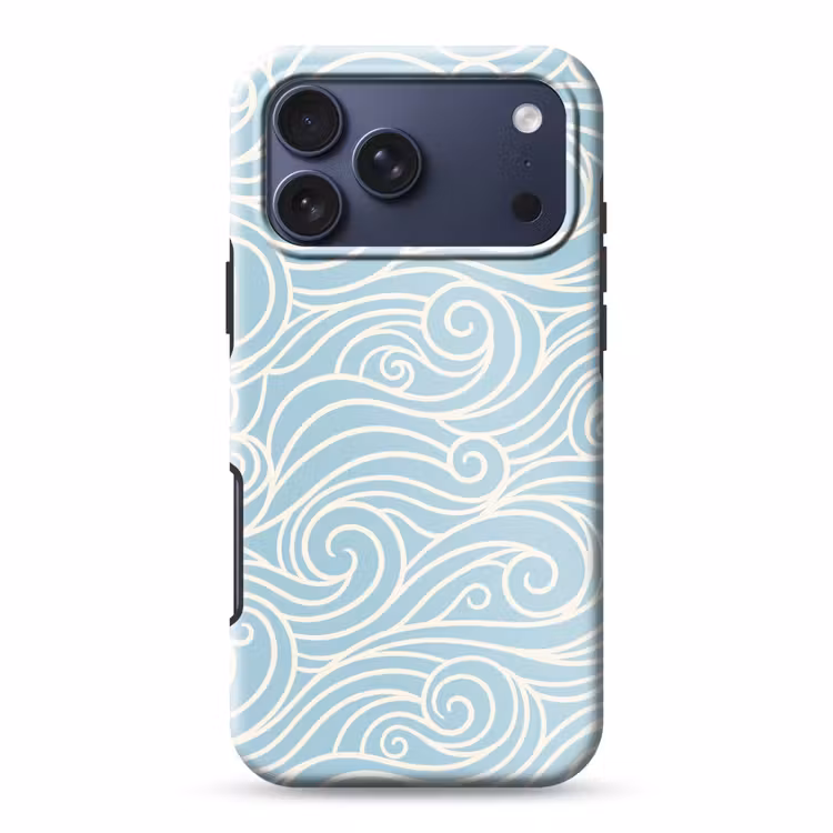 Telefoonhoesje Toughcase - Golf - Abstract - Natuur - Modern - Blauw — 1
