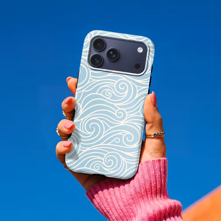 Telefoonhoesje Toughcase - Golf - Abstract - Natuur - Modern - Blauw — 2