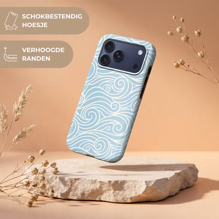 Telefoonhoesje Toughcase - Golf - Abstract - Natuur - Modern - Blauw — 5