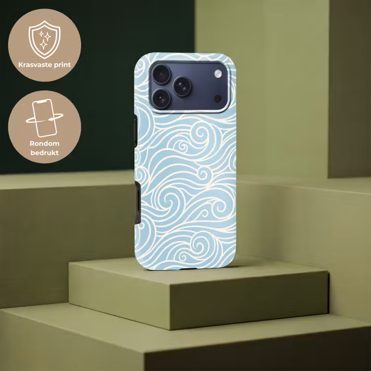 Telefoonhoesje Toughcase - Golf - Abstract - Natuur - Modern - Blauw — 7