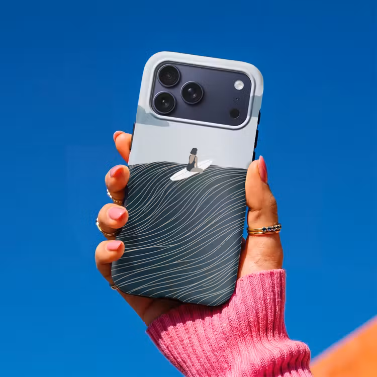Telefoonhoesje Toughcase - Persoon - Surfen - Oceaan - Natuur - Modern — 2