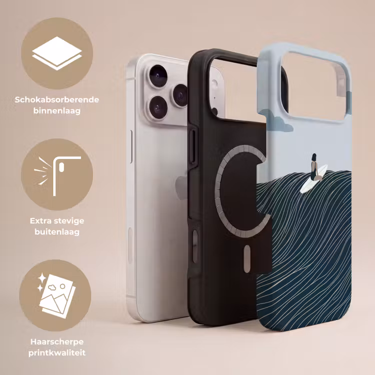 Telefoonhoesje Toughcase - Persoon - Surfen - Oceaan - Natuur - Modern — 3