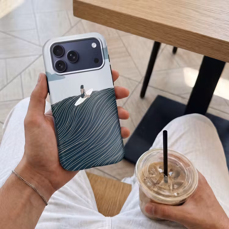 Telefoonhoesje Toughcase - Persoon - Surfen - Oceaan - Natuur - Modern — 4