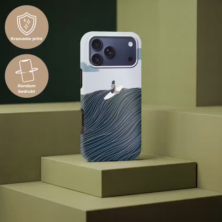 Telefoonhoesje Toughcase - Persoon - Surfen - Oceaan - Natuur - Modern — 7