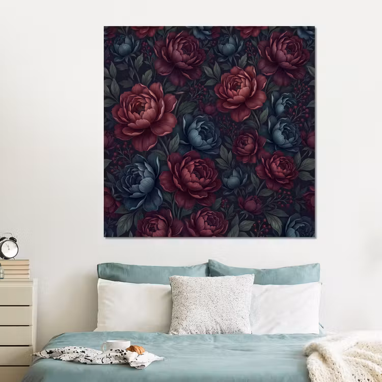 Forex - Bloemen - Patroon - Natuur - Klassiek - Donker — 2