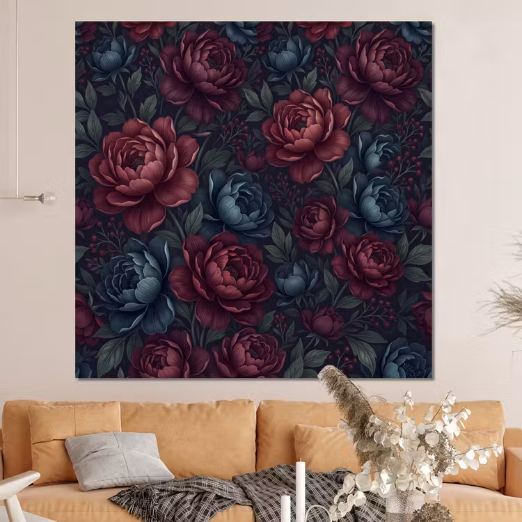 Forex - Bloemen - Patroon - Natuur - Klassiek - Donker — 4