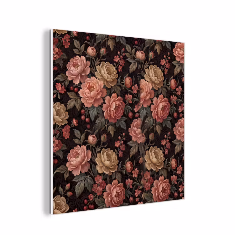 Forex - Bloemen - Patroon - Natuur - Vintage - Roze — 1