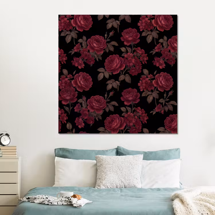 Forex - Bloemen - Roos - Patroon - Klassiek - Rood — 2