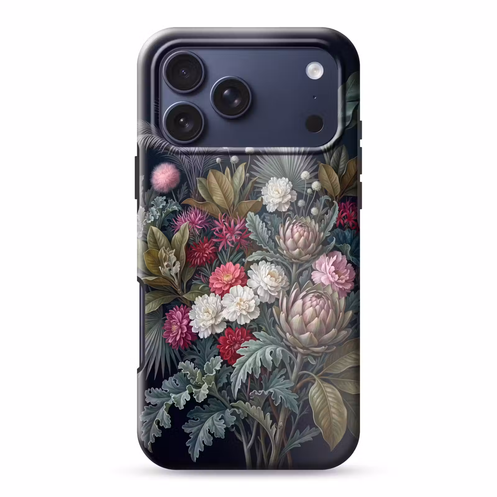 Telefoonhoesje Toughcase - Planten - Tropisch - Botanisch - Donker - Groen — 1