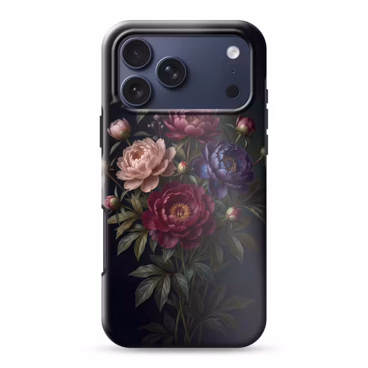 Telefoonhoesje Toughcase - Bloemen - Boeket - Natuur - Modern - Donker — 1