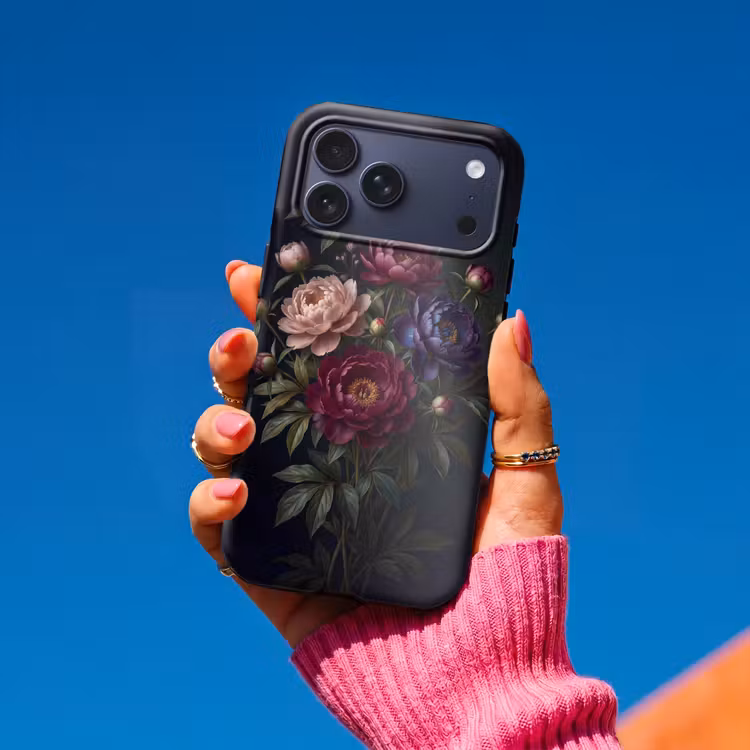 Telefoonhoesje Toughcase - Bloemen - Boeket - Natuur - Modern - Donker — 2