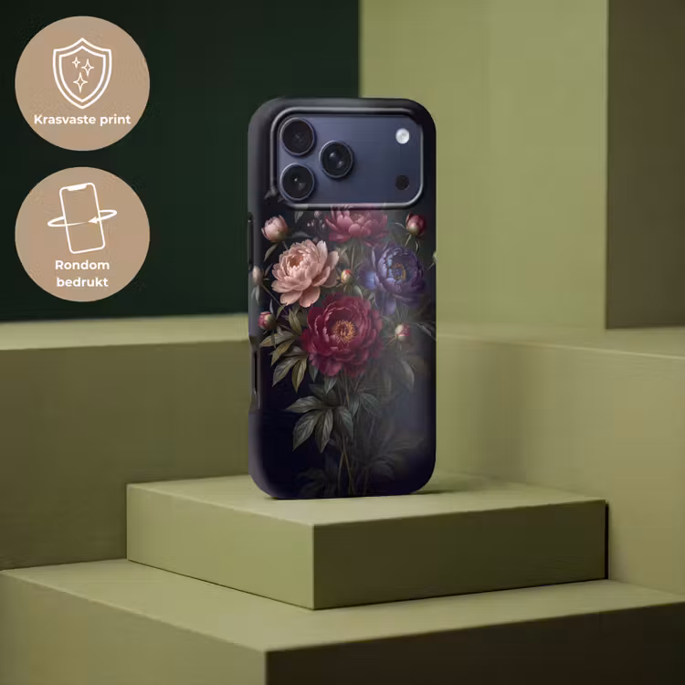 Telefoonhoesje Toughcase - Bloemen - Boeket - Natuur - Modern - Donker — 7