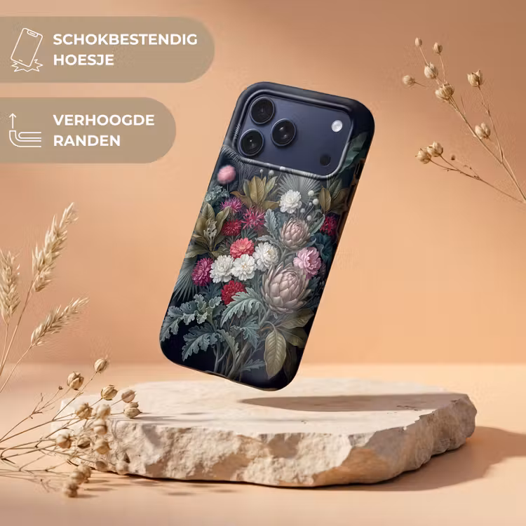 Telefoonhoesje Toughcase - Planten - Tropisch - Botanisch - Donker - Groen — 5