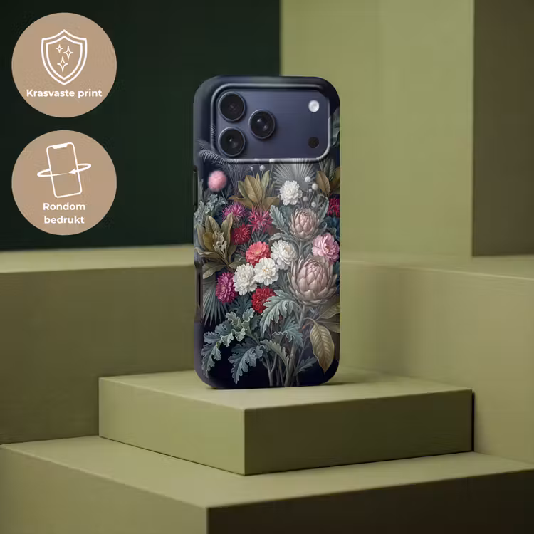 Telefoonhoesje Toughcase - Planten - Tropisch - Botanisch - Donker - Groen — 7