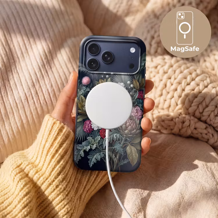 Telefoonhoesje Toughcase - Planten - Tropisch - Botanisch - Donker - Groen — 8