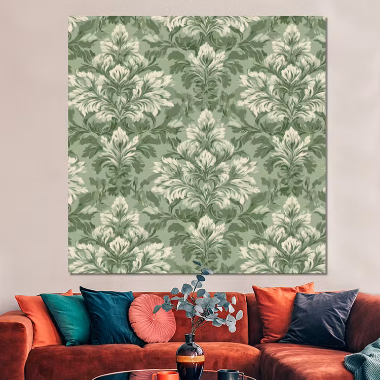Forex - Sierlijk - Lichtgroen - Planten - Patroon - Getailleerd — 3