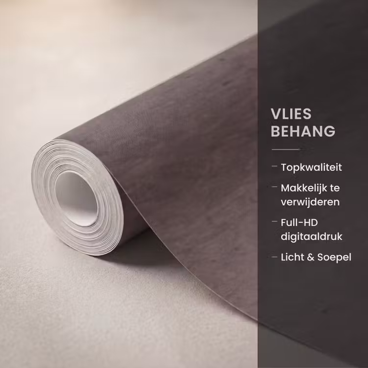 Behang - Textuur - Beton - Abstract - Donker - Bruin β 3