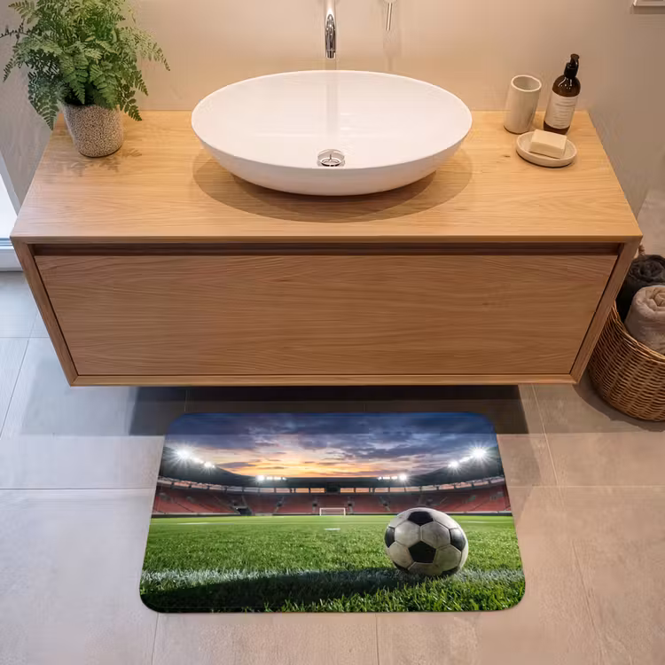 Badmat - Voetbal - Stadion - Sport - Groen — 2