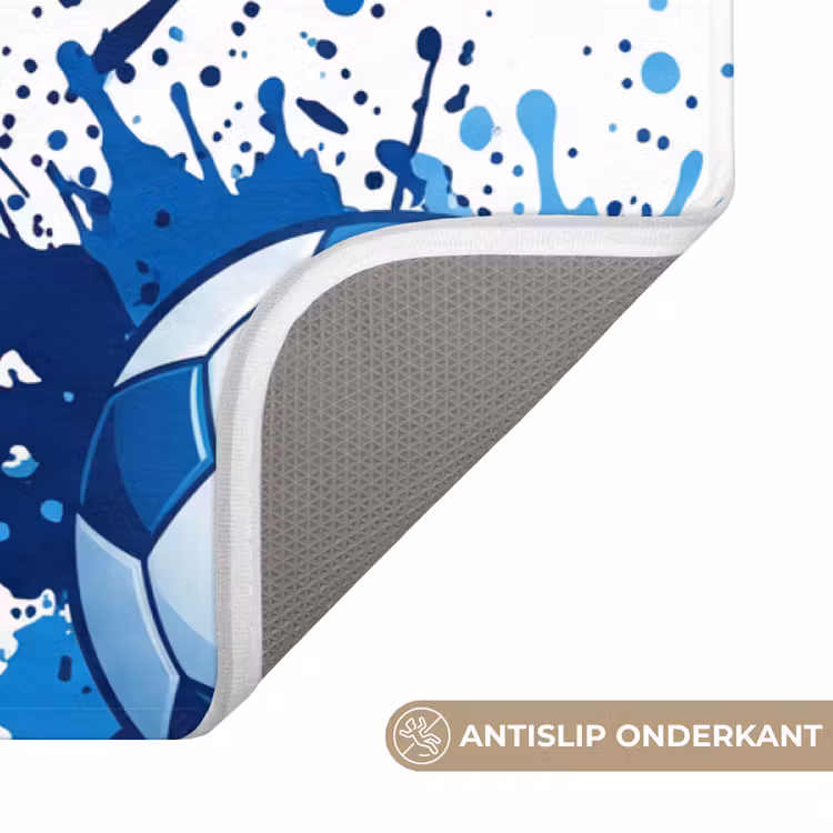 Badmat - Voetballen - Verf - Sport - Blauw — 3